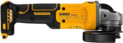 Fleks DeWALT DCG407N-XJ, 18V, 125mm, brushless, verdhë/zi