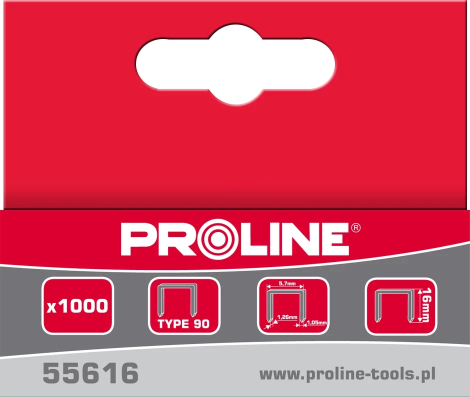 Sponka Proline Tip 90 19 mm 5.7 x 1.26 mm, 1000 copë