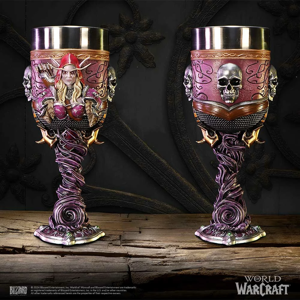 Mug NEMESIS NOW World of Warcraft Sylvanas, rezinë me insert inox, 19.5 cm, vjollcë, në kuti dhurate