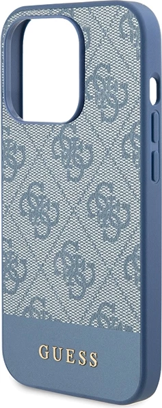 Mbështjellës Guess 4G Stripe për iPhone 15 Pro Max, Blu