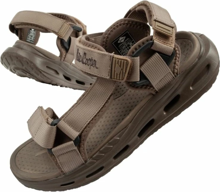 Sandale për meshkuj Lee Cooper me rripa velcro, të gjelbra