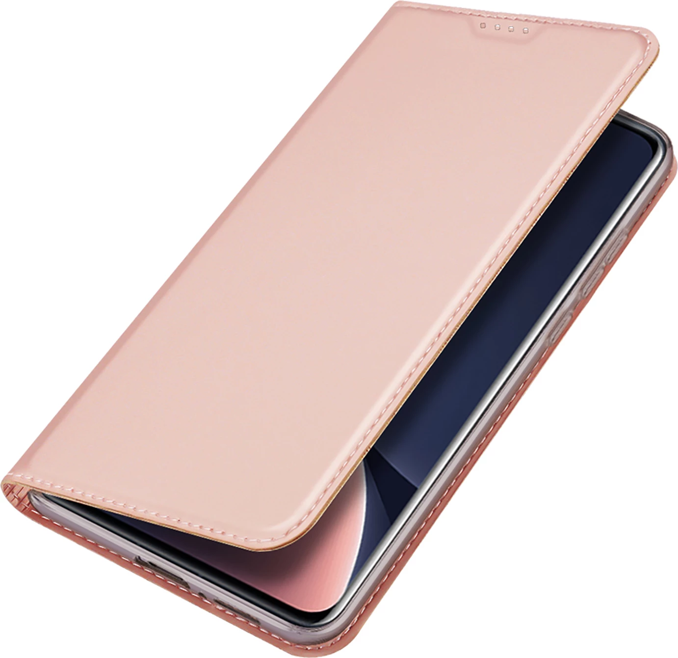 Mbështjellës Dux Ducis Skin Pro për Xiaomi 13 Pro, me kapak, xhep për kartelë, rozë