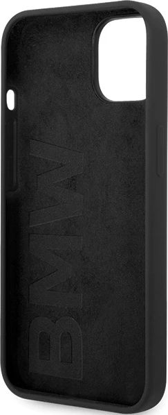 Mbështjellës BMW BMHMP14SSILBK2 për iPhone 14, Liquid Silicone MagSafe, zi