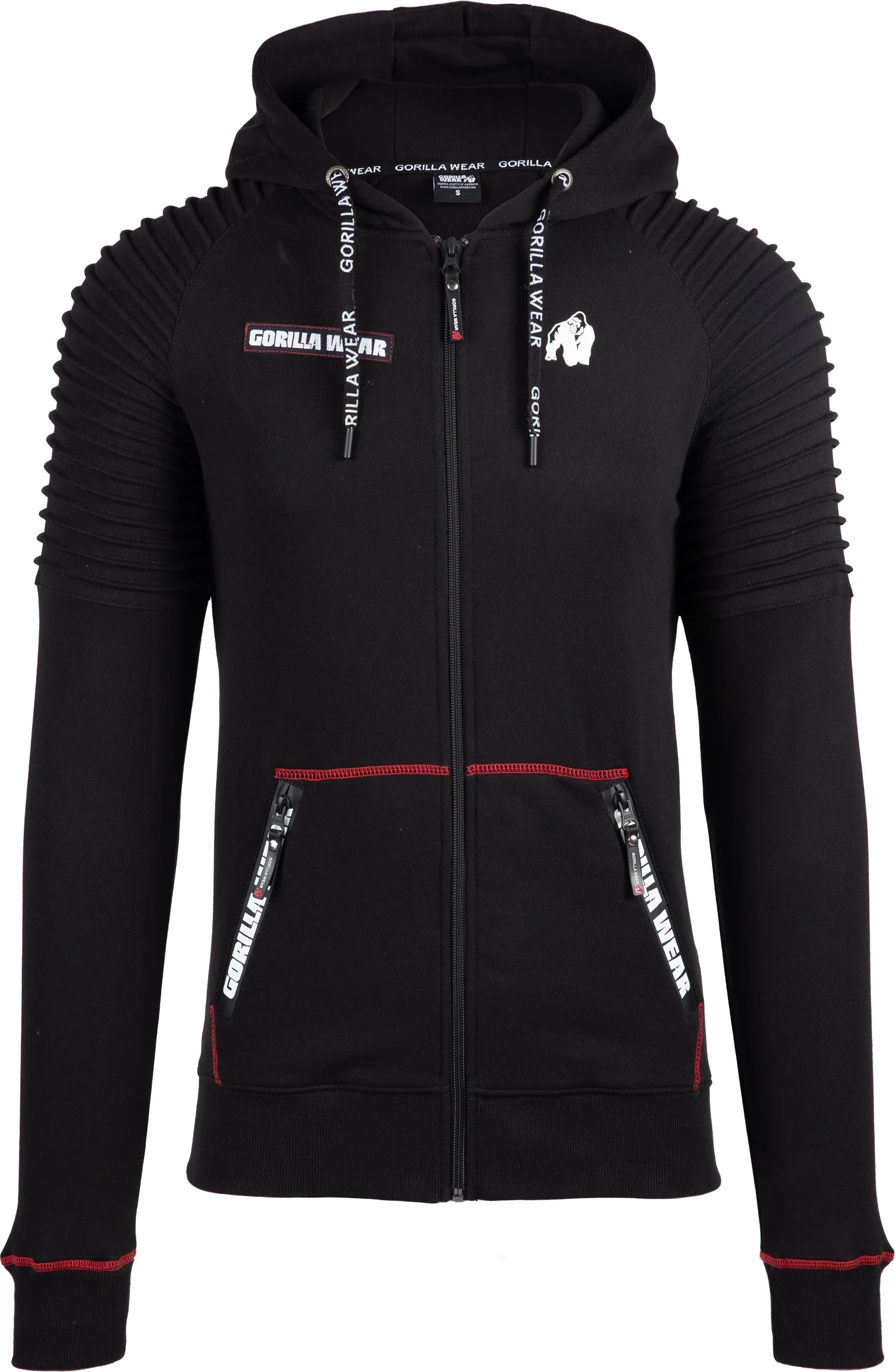 Georgia Zipped Hoodie - Black [Madhësia: M]