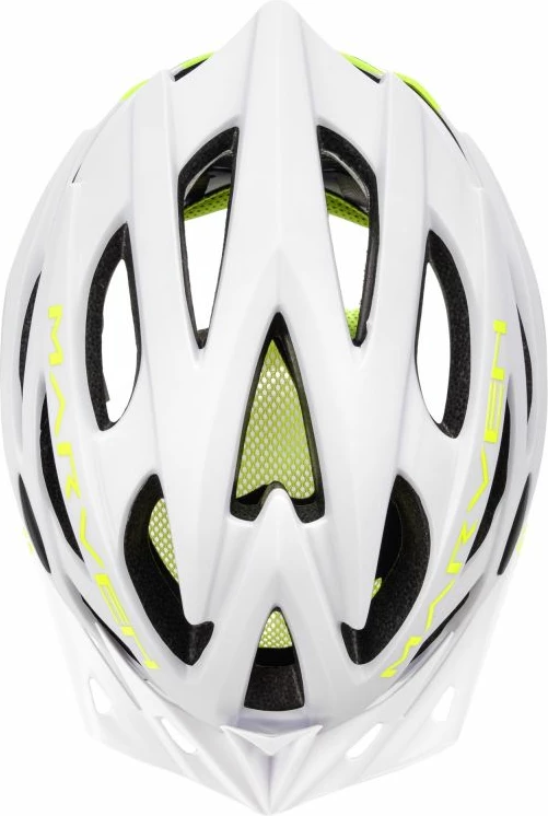 Helmetë biçiklete Meteor Marven 24786-24788, bardhë/jeshile [Madhësia: Standarde]