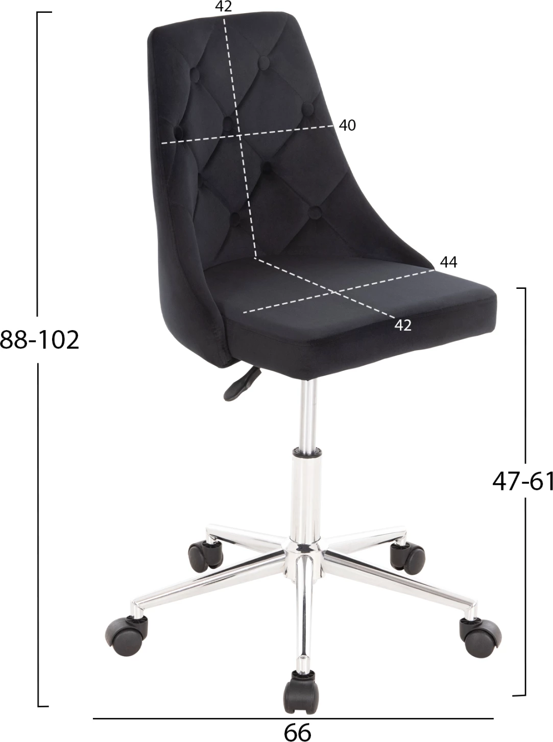 Karrige për zyre HORACE FH9010.03, e zezë