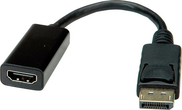 Adapter kabllo VALUE DisplayPort në HDMI, 0.15 m, 1080p 60Hz, i zi