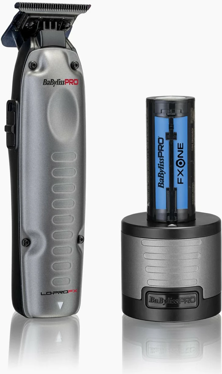 Trimer BaBylissPRO FXONE Lo-Pro FX729E, bateri Li-ion e zëvendësueshme, 3 orë punë, gri