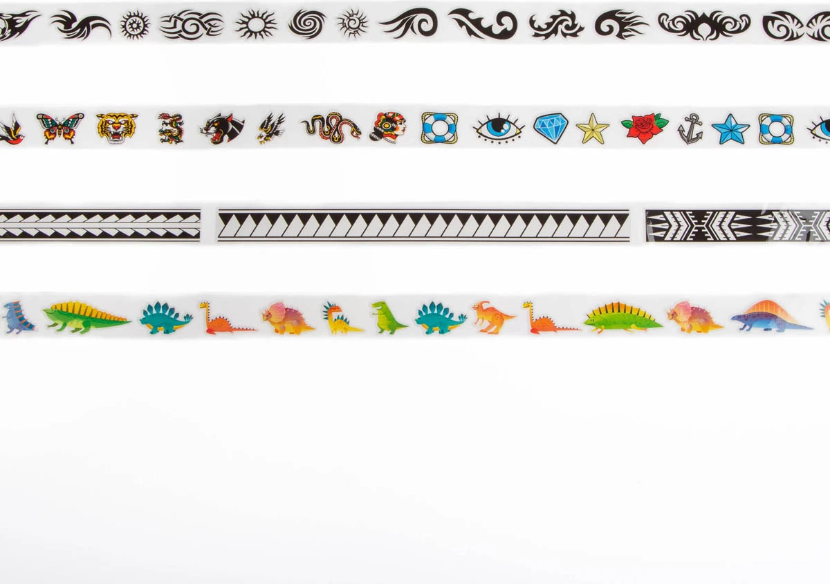Jack's Tattoo Tapes 4 Pack - Yellow