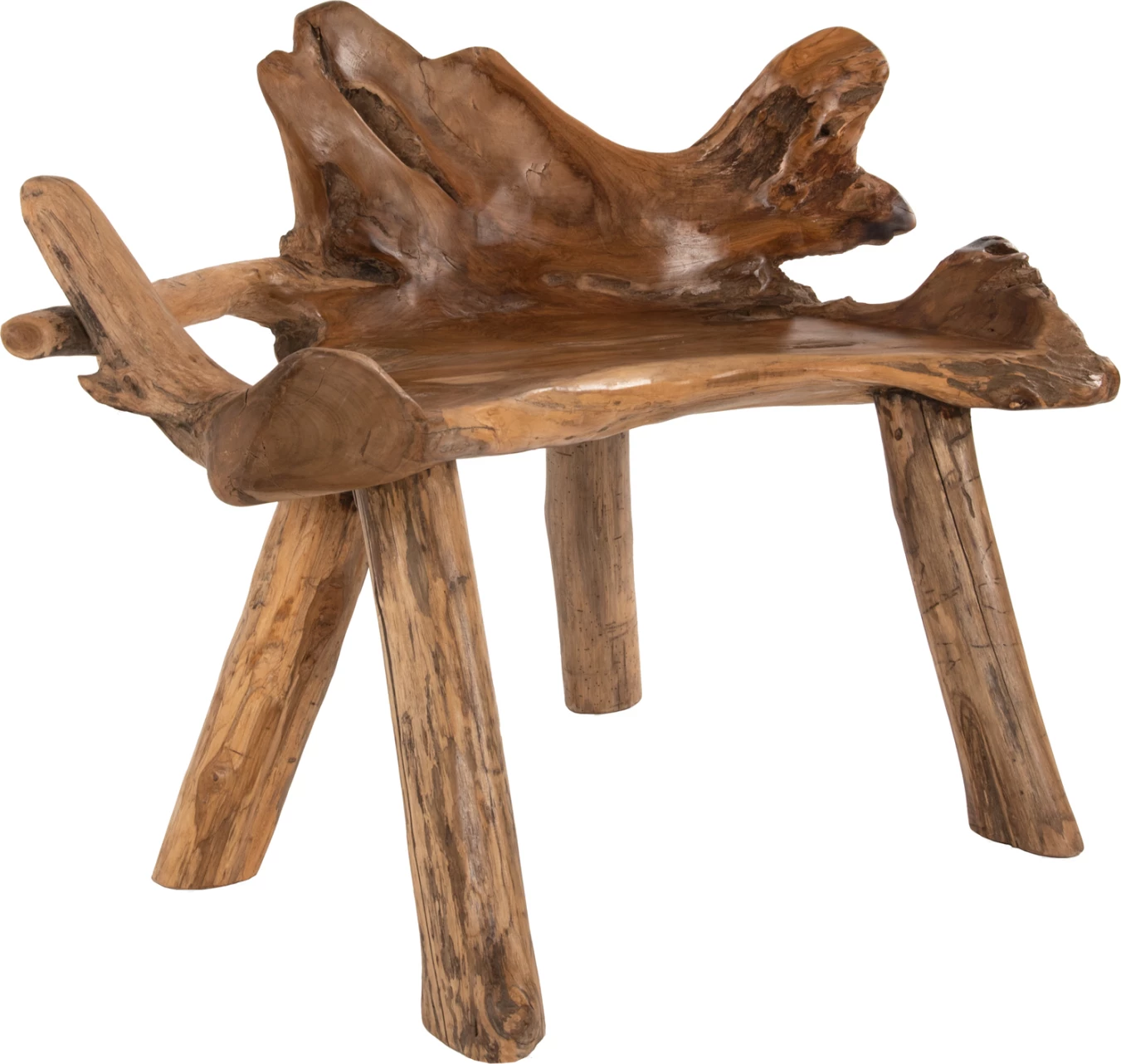 Stol FH9348 dru tik ngjyrë natyrale 120x88x80 cm