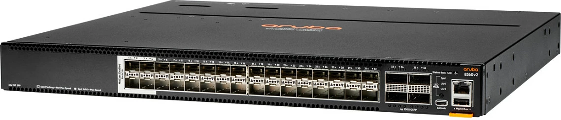 Switch HPE Aruba CX 8360-32Y4C v2, 32x 25G SFP28 + 4x 100G QSFP28, 1U, i zi