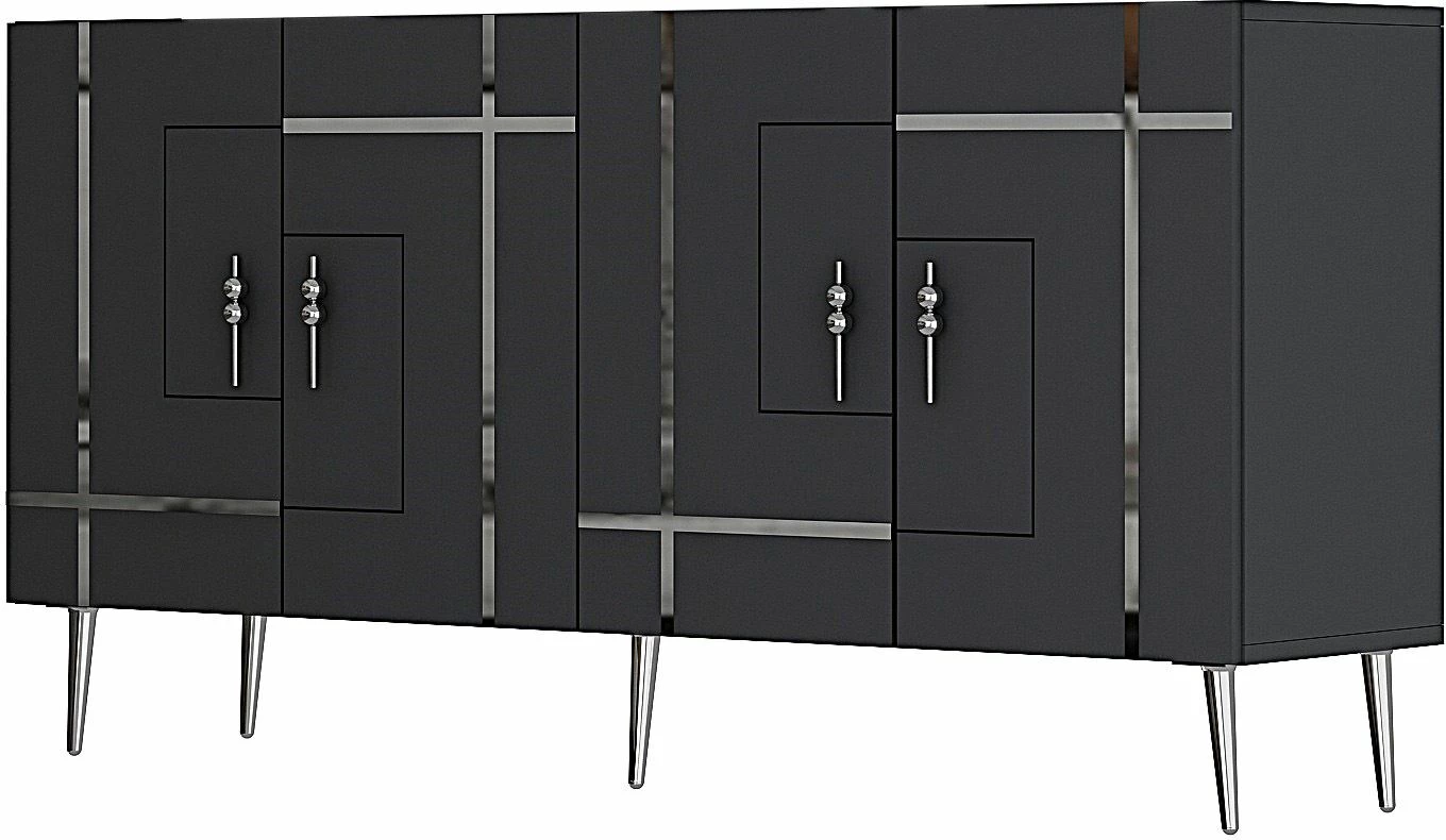 Konsol Skye Decor, Line KB150, antracit, argjend