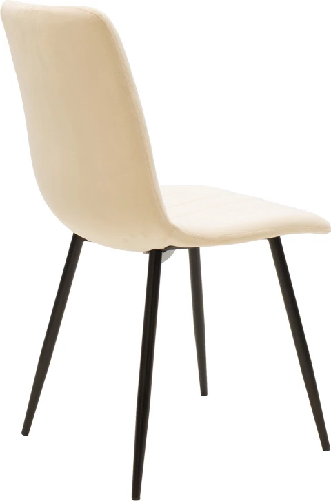 Set tavoline me karrige Natali-Noor, 3 pjesë, MDF e bardhë, këmbë natyrale, 80x80x76cm