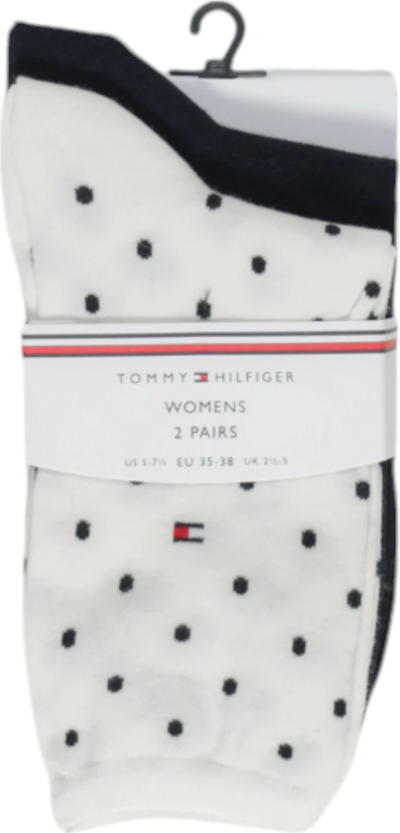 Çorape për femra Tommy Hilfiger SOCK DOT 2P 100001493, të bardha