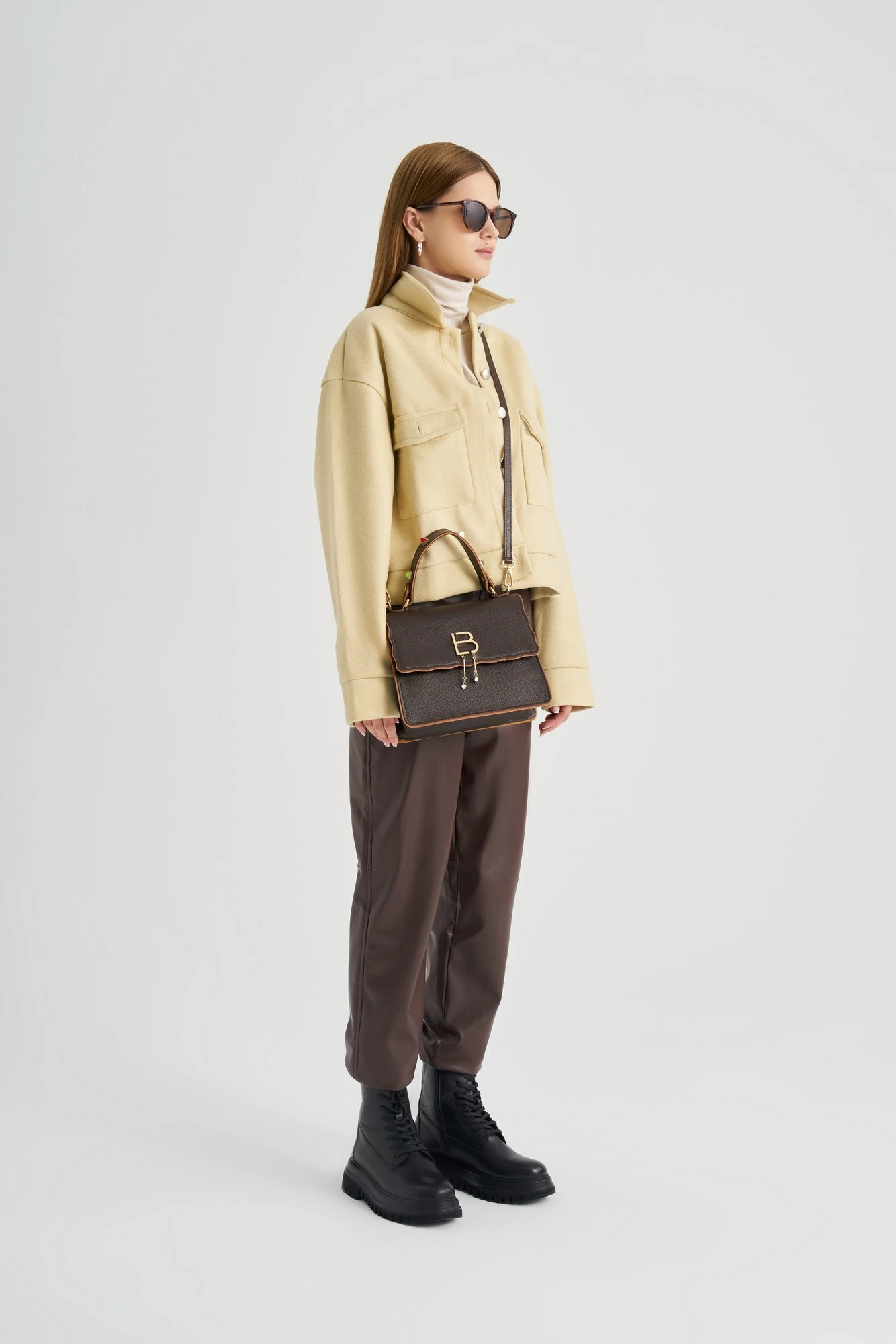 Çantë dore Lucky Bees, kafe, 912
