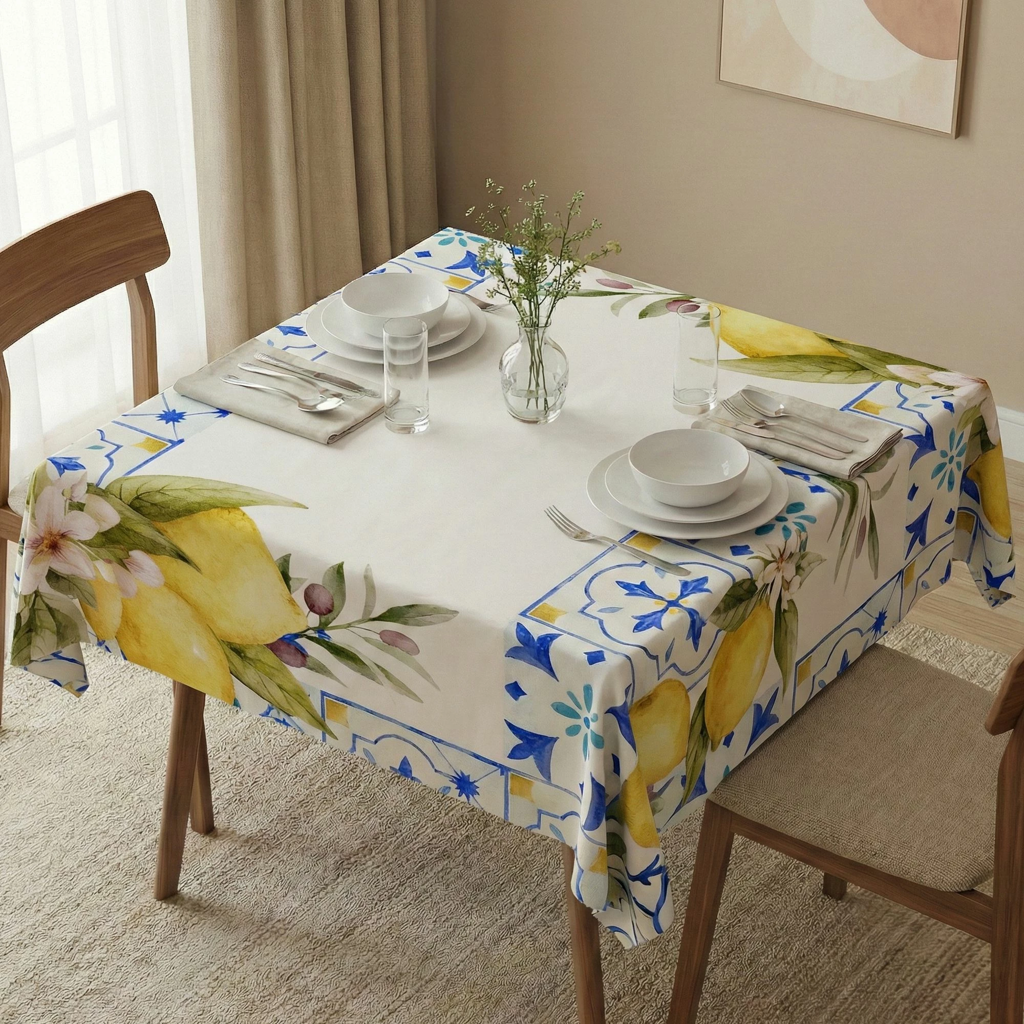 Mbulesë tavoline Hermia, Asr-tblclt25-38, 140x140cm