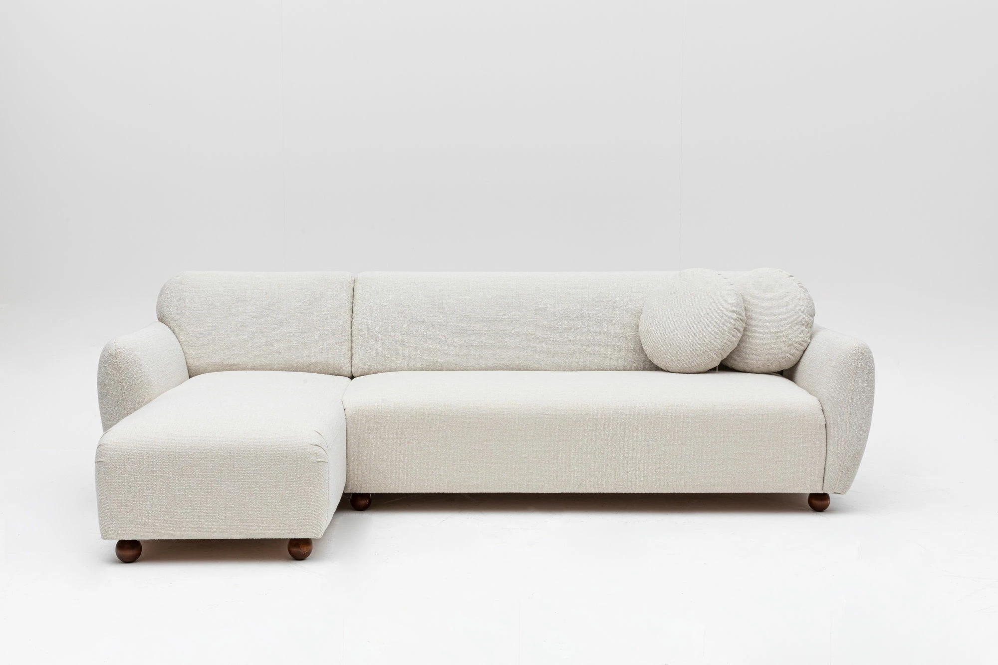 Këndare Eddy majtas, ngjyrë e bardhë, Atelier del Sofa
