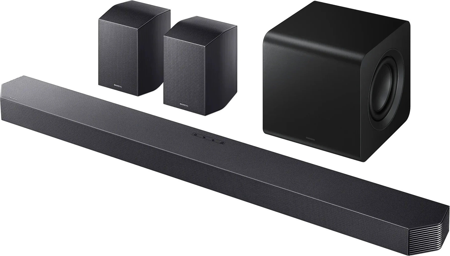 Soundbar Samsung HW-Q930F/EN 9.1.4 Dolby Atmos me subwoofer + 2 altoparlantë të pasëm, Titan Black, set