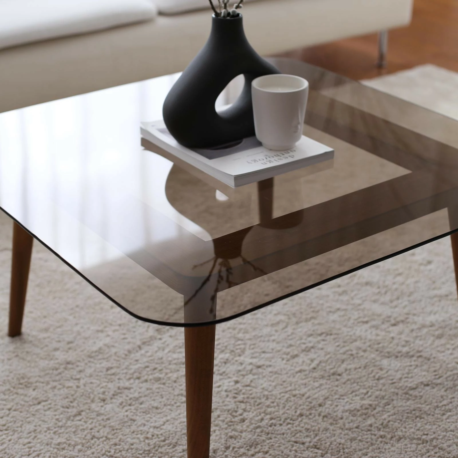 Tavolinë kafeje Hanah Home, Smart, ngjyrë bronzi