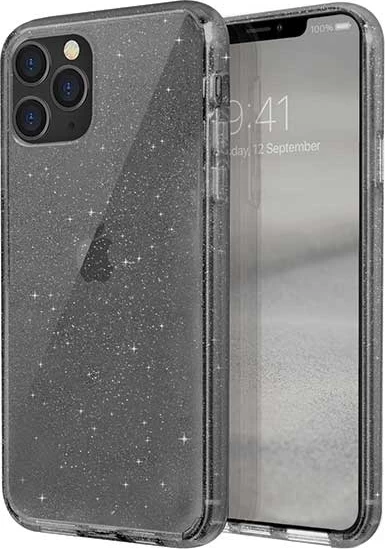 Mbështjellës UNIQ LifePro Tinsel për iPhone 11 Pro, i zi me shkëlqim