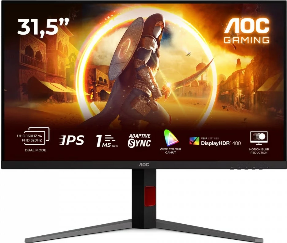 Monitor gaming AOC U32G4U 31.5\" 4K UHD Fast IPS 160Hz HDR400 Adaptive Sync, i zi