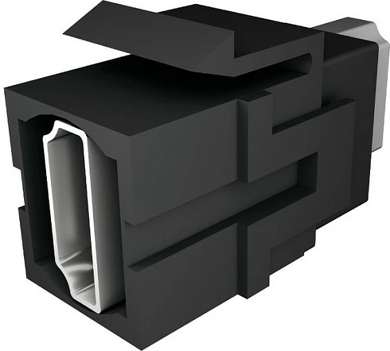 Keystone HDMI Bachmann, HDMI 2.0, 1 port, e zezë