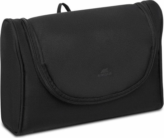 çantë tualeti udhëtimi Rivacase ECO 8407, 4L, RPET, me grep varës, 270x90x190mm, e zezë