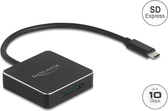 Lexues kartelash DeLOCK 91019 USB-C, SD/SDHC/SDXC/SD Express, 10Gbps, i zi