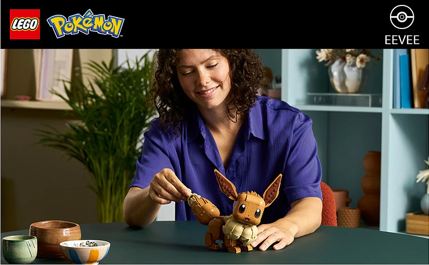 Set ndërtimi LEGO Pokémon Eevee (Evoli) 72151, 587 copë, 18+, Multicolor