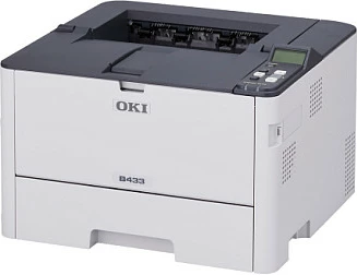 Printer lazer OKI B433dn, A4, duplex, Ethernet, bardhë/gri