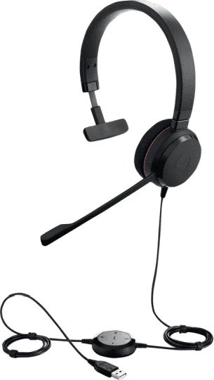 Kufje me mikrofon Jabra EV20MU 4993-829-209 USB mono me kontrollor inline, black