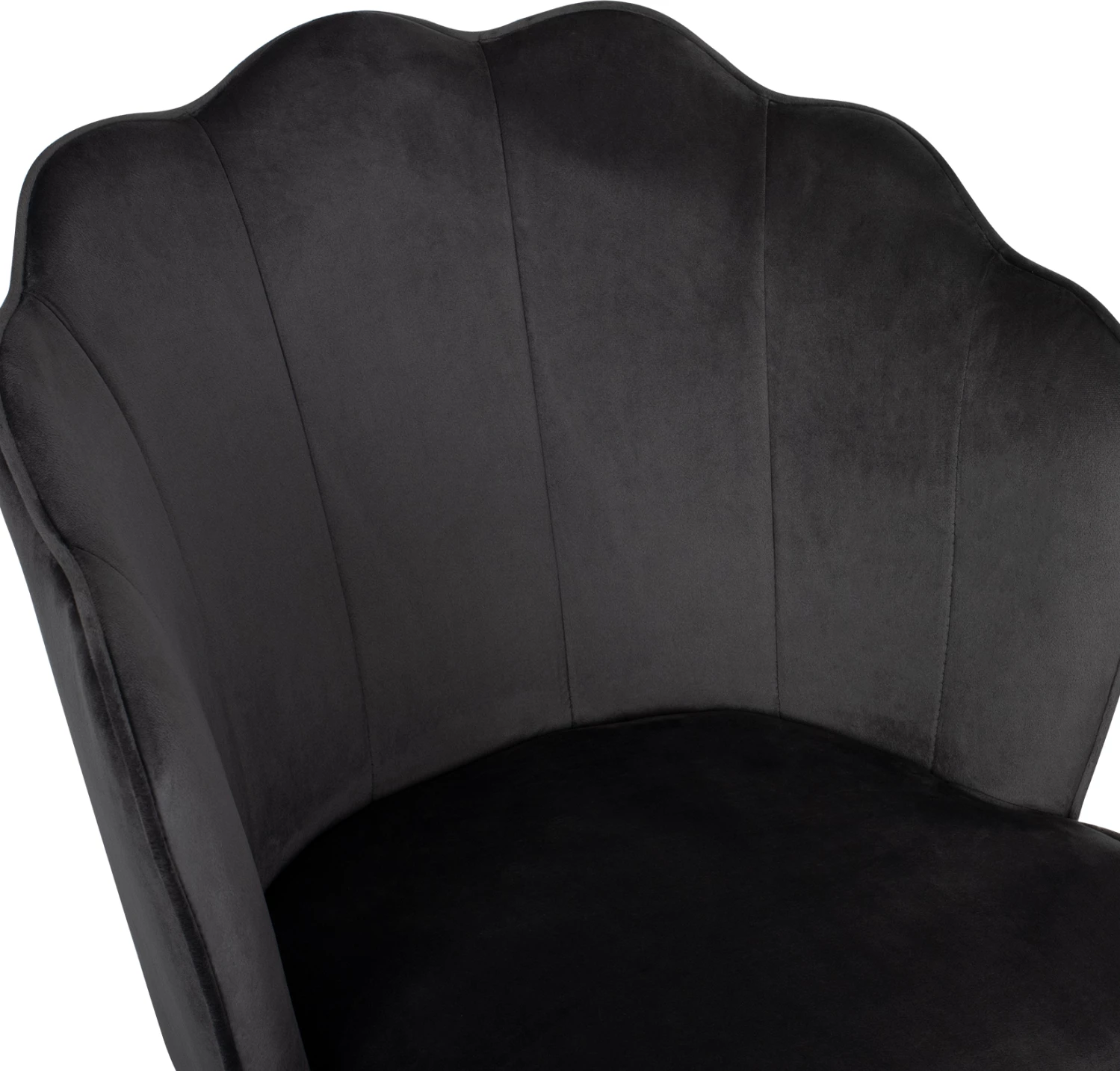 Karrige AVIE FH8737.01 kornizë metalike dhe kadife gri 48x48x85Hcm., set prej 2 copë
