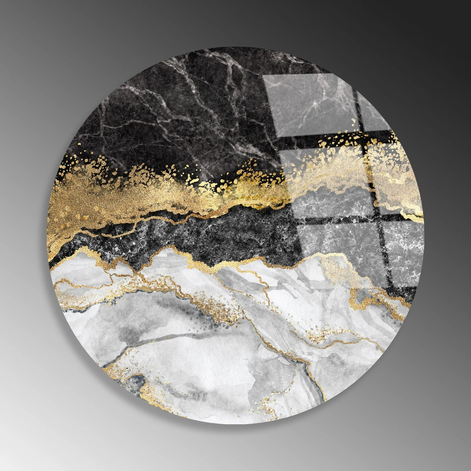 Pikturë dekorative xhami e temperuar, shumëngjyrëshe, UV-1133, 60cm