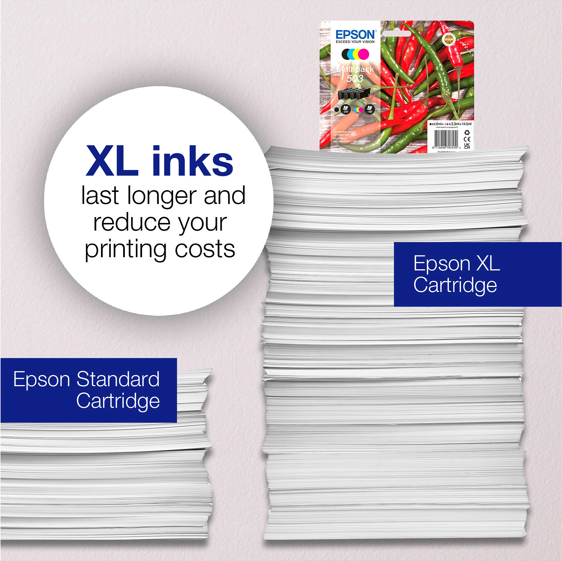 Kartrix boje Epson 503XL Cyan, 6.4 ml, High Yield (XL)