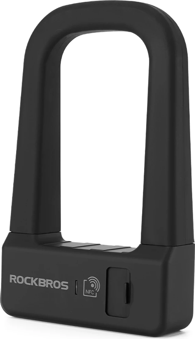 Dryç biçiklete smart Rockbros RBNS1 me NFC, bateri 600 mAh, set me 2 çelësa + 2 karta NFC + sticker, e zezë