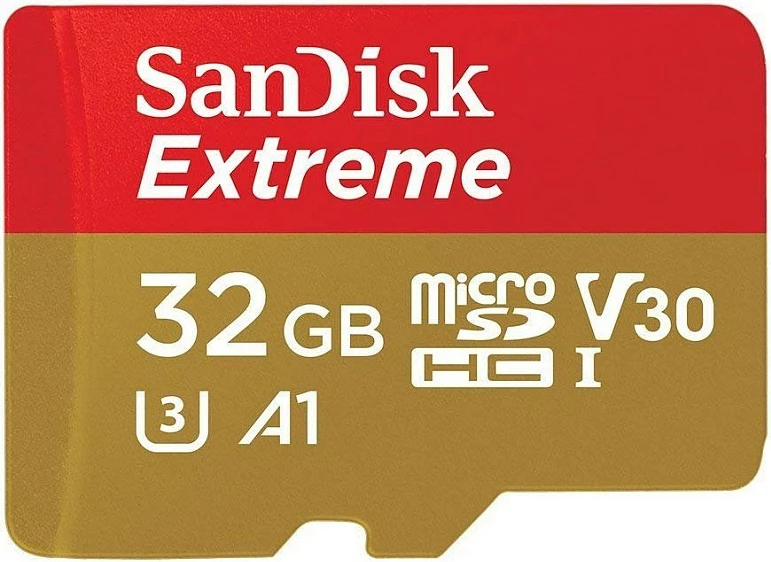 Kartelë microSDXC SanDisk Extreme 32GB, Klasse 10, UHS-I, V30, A1