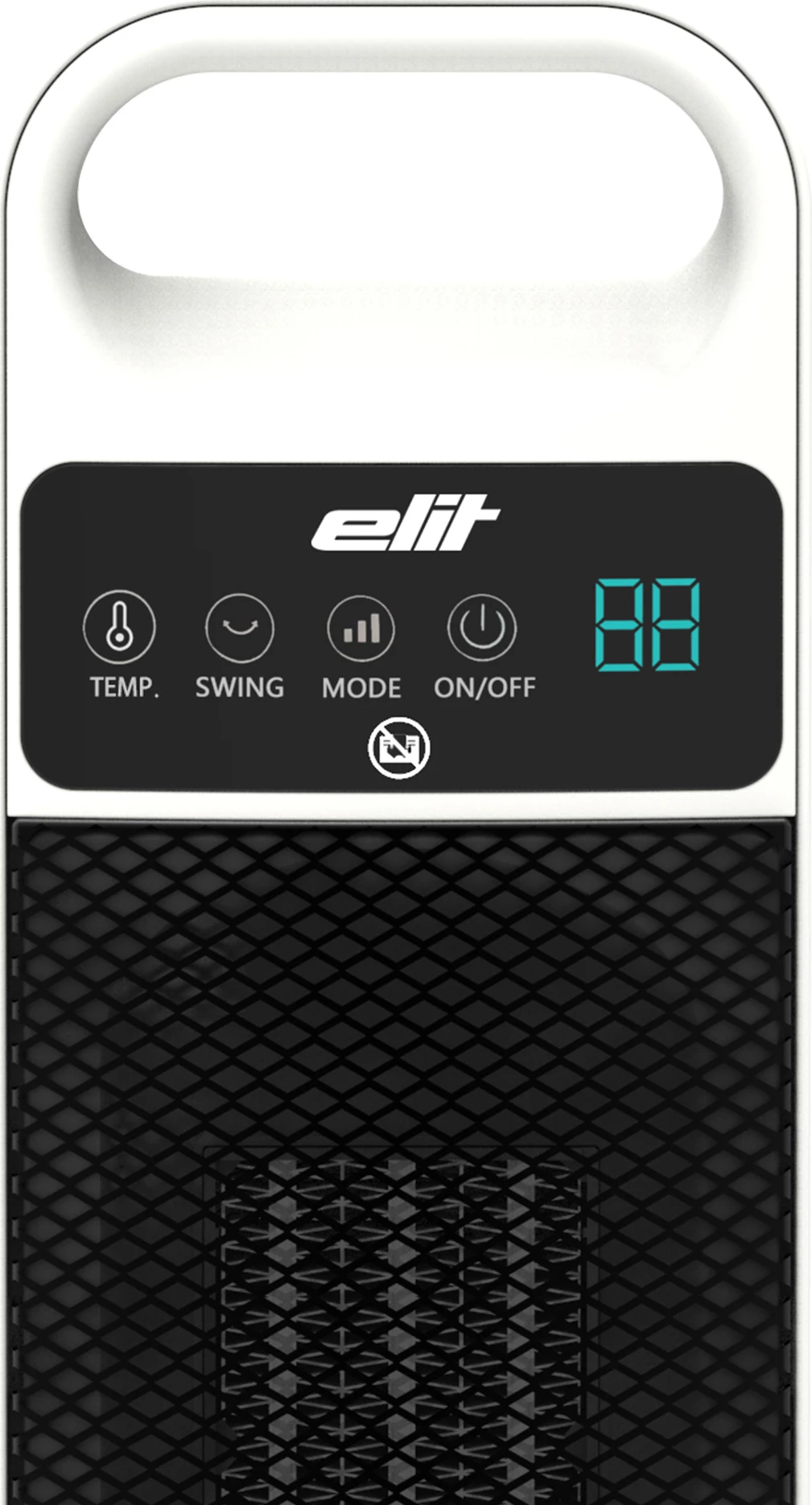 Ngrohës kullë PTC, Elit, PTC TORRE, 2000 W, 2 nivele ngrohje, oscilim automatik, telekomandë, timer 24h, efekt flake