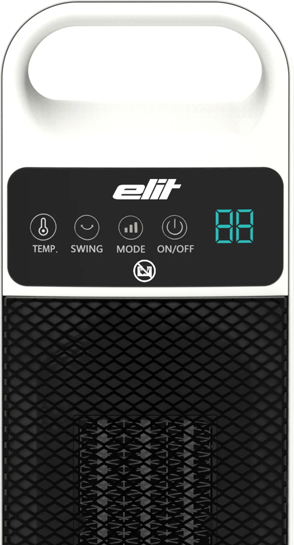Ngrohës kullë PTC, Elit, PTC TORRE, 2000 W, 2 nivele ngrohje, oscilim automatik, telekomandë, timer 24h, efekt flake 8