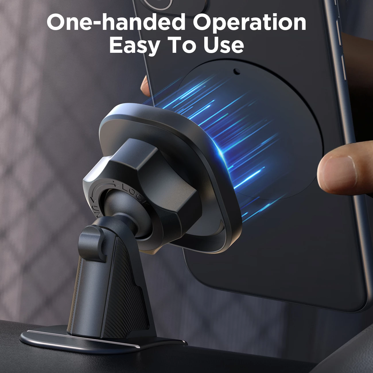 Mbështjellës magnetik për makinë Joyroom JR-ZS400 për panel, i zi