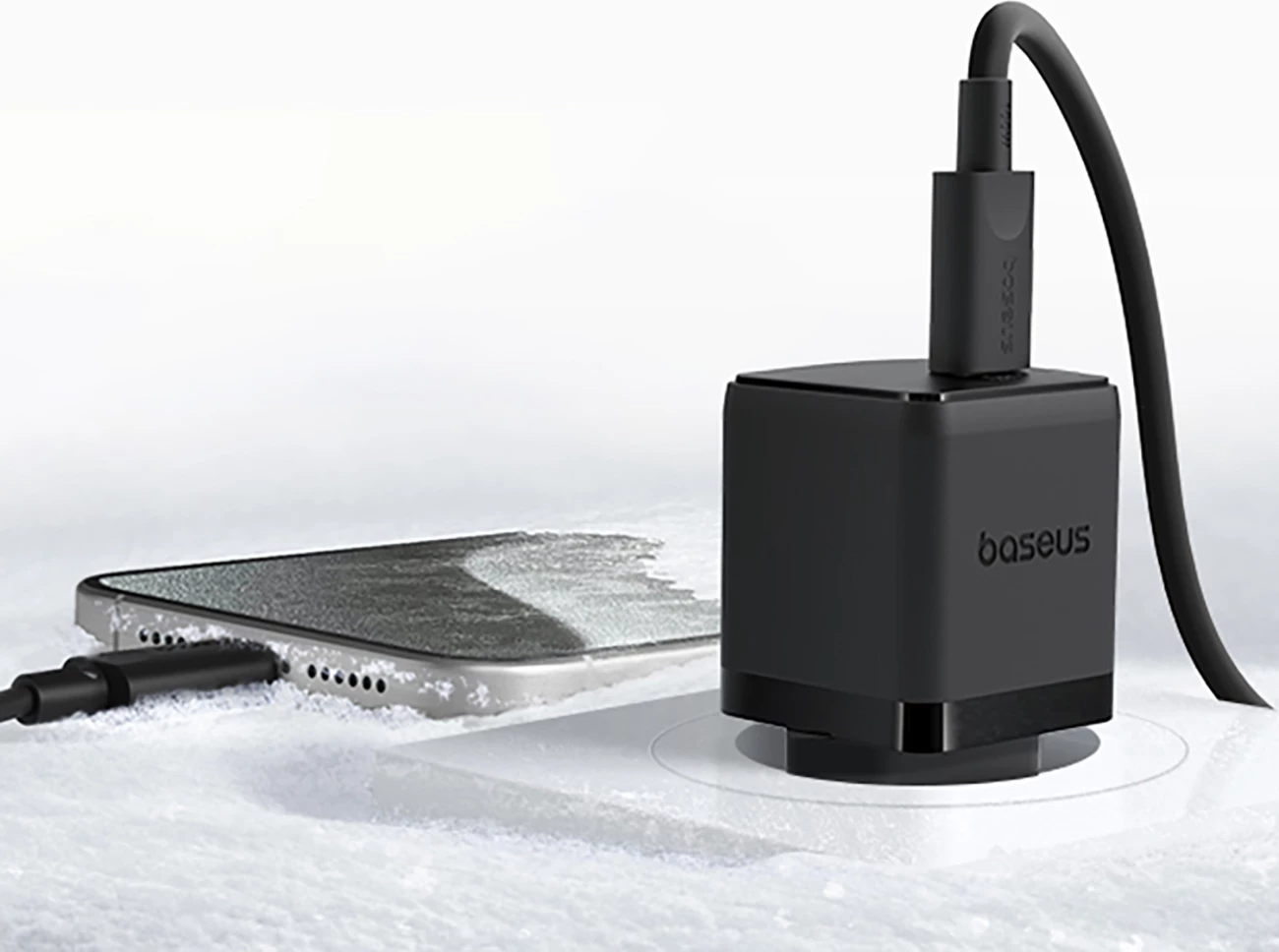 Karikues muri Baseus Palm 1C 20W me kabllo USB-C 1m, i zi