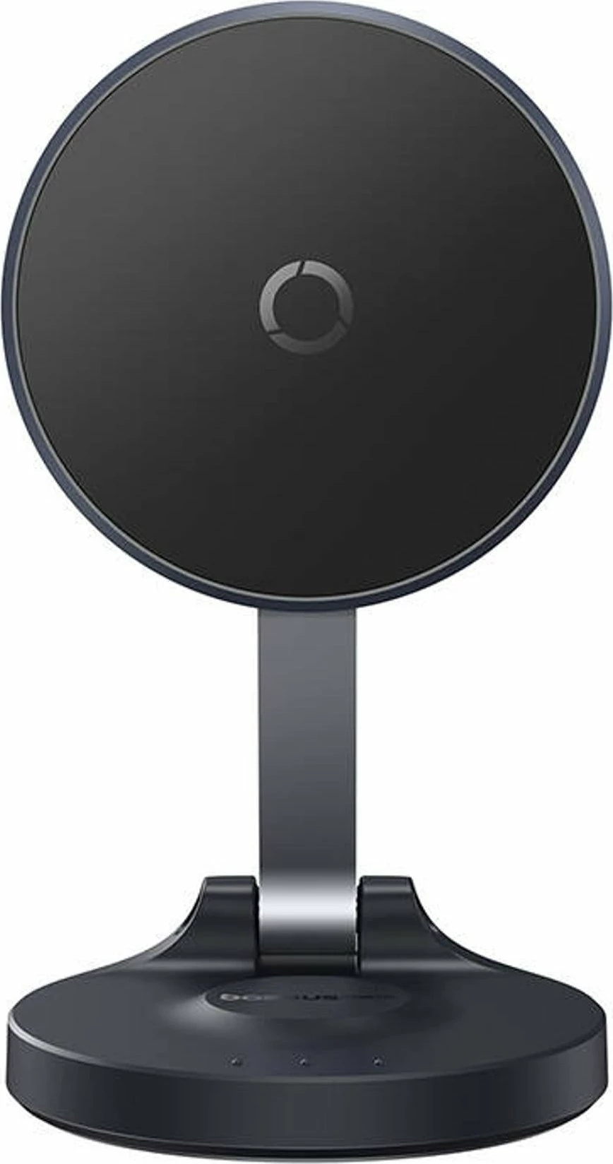 Mbajtëse magnetike për celular Baseus MagPro (MagSafe), montim në panel, rrotullim 360°, e zezë, set me pllakë metalike