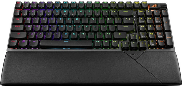 Tastierë gaming ASUS ROG Strix Scope II 96 Wireless, mekanike ROG NX Snow, AZERTY FR, RGB, me numpad, e zezë