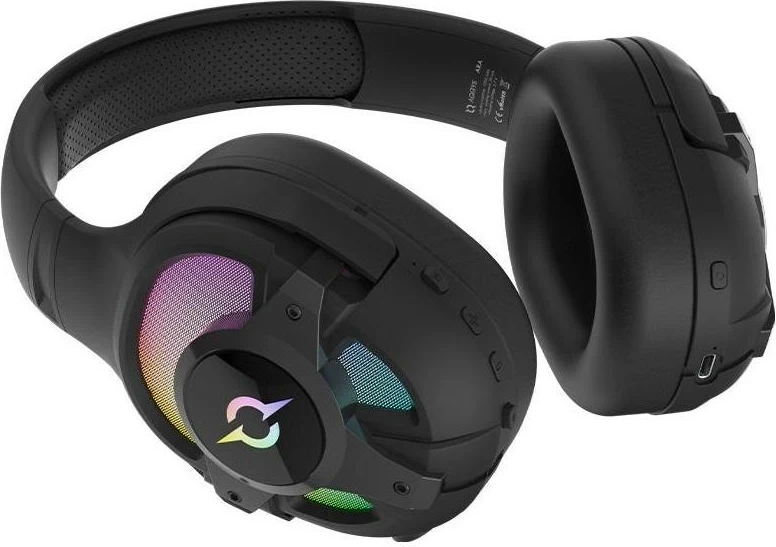 Kufje AQIRYS ARA, Wireless&BT+Wired, për lojtarë, ngjyrë e zezë