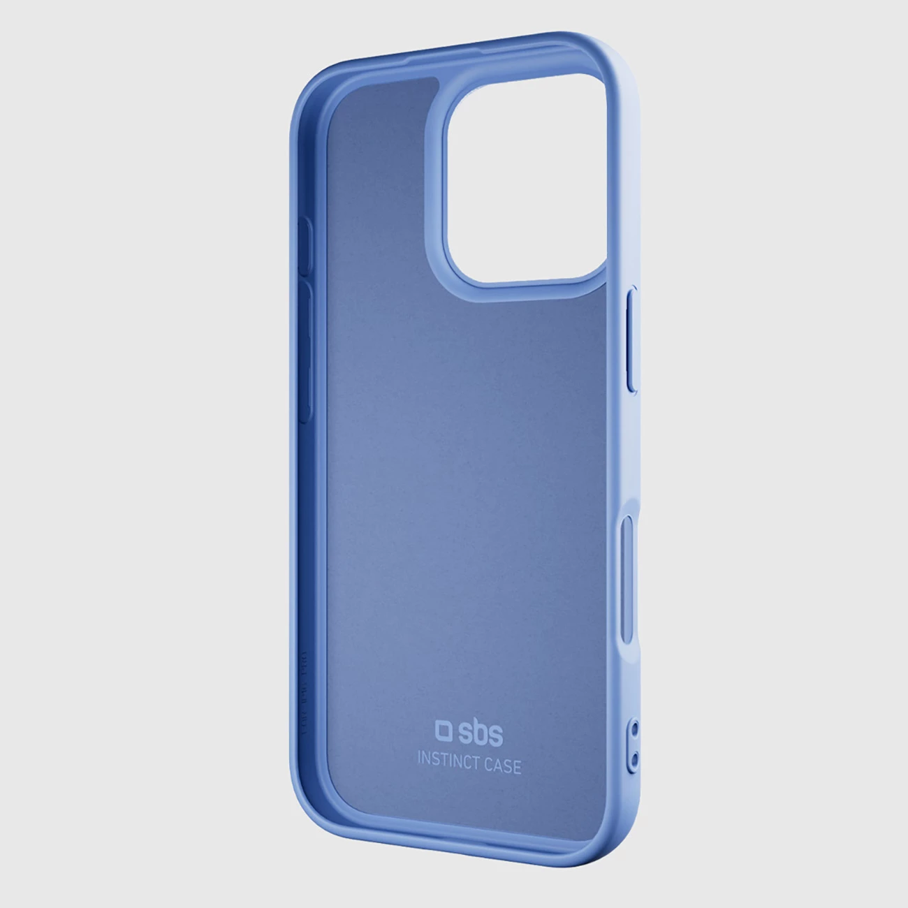Mbështjellës SBS Instinct për iPhone 16 Pro, TPU me mikrofibër, 20 g, blu
