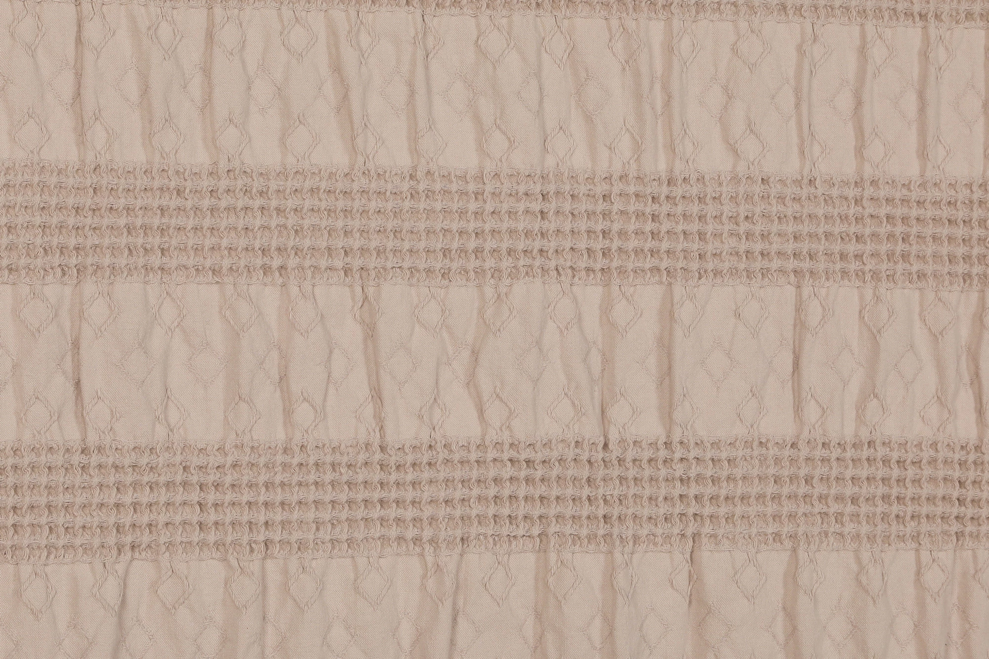 Batanije Double Pique, 100% pambuk, ngjyrë bezhë, Apollo, 220x240cm