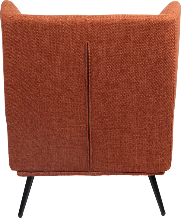 Fotel Mareta, material terakote, këmbë të zeza, 83x80x99cm