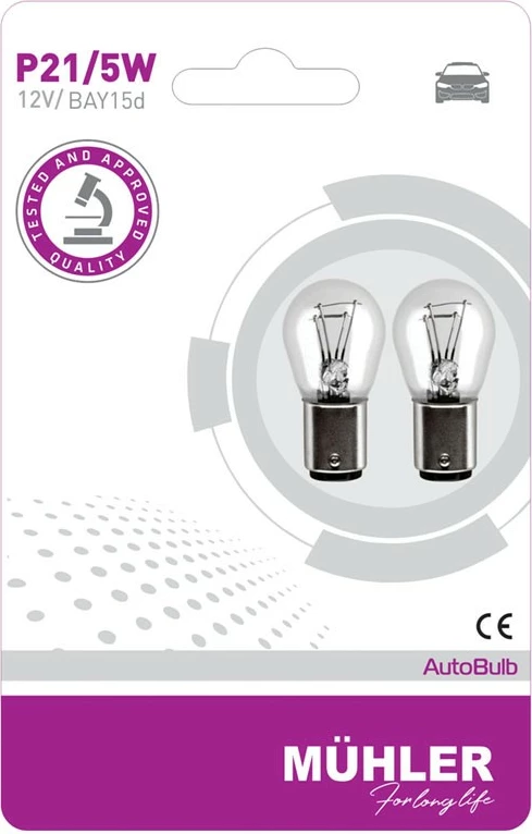 Lampa 12v P21/5w Bay15d Blister Muhler