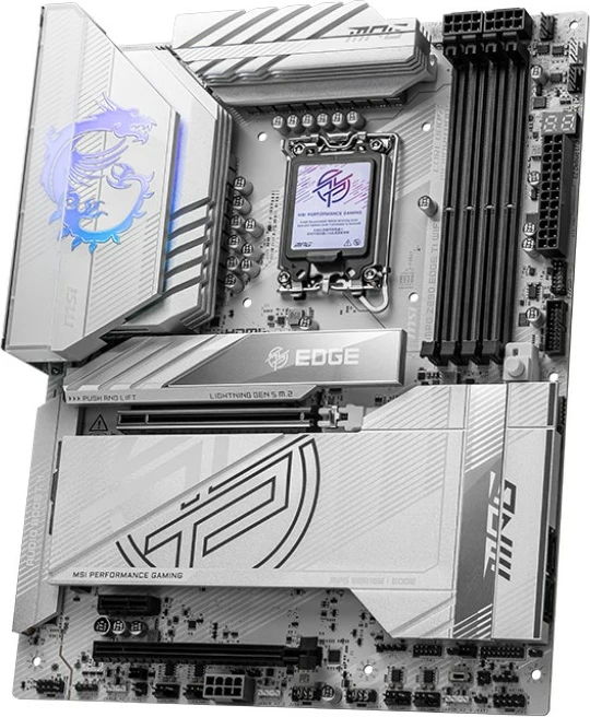 Pllakë amë MSI MPG Z890 EDGE TI WIFI LGA1851 DDR5 ATX Wi‑Fi 7 Thunderbolt 4 e bardhë