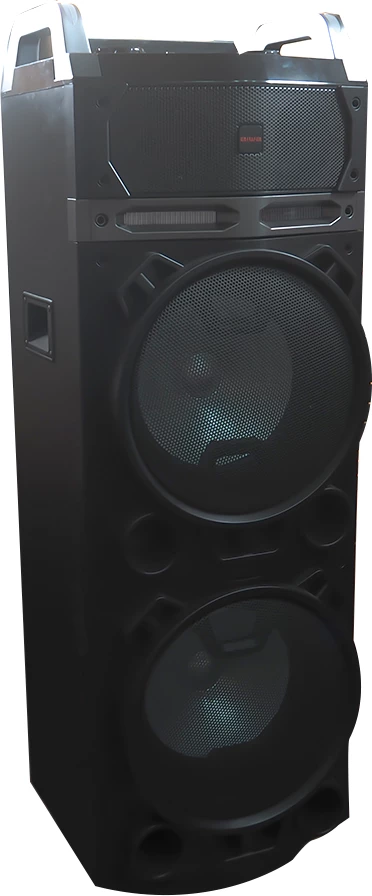 Altoparlant Bluetooth Aiwa KBTUS-900 100W RMS, LED blu, karaoke, set me 2 mikrofonë wireless, i zi