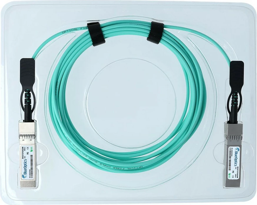 Kabllo optike aktive BlueOptics AOC-SFP-25G-5M, SFP28-SFP28, 25Gbps, 5m, Blu